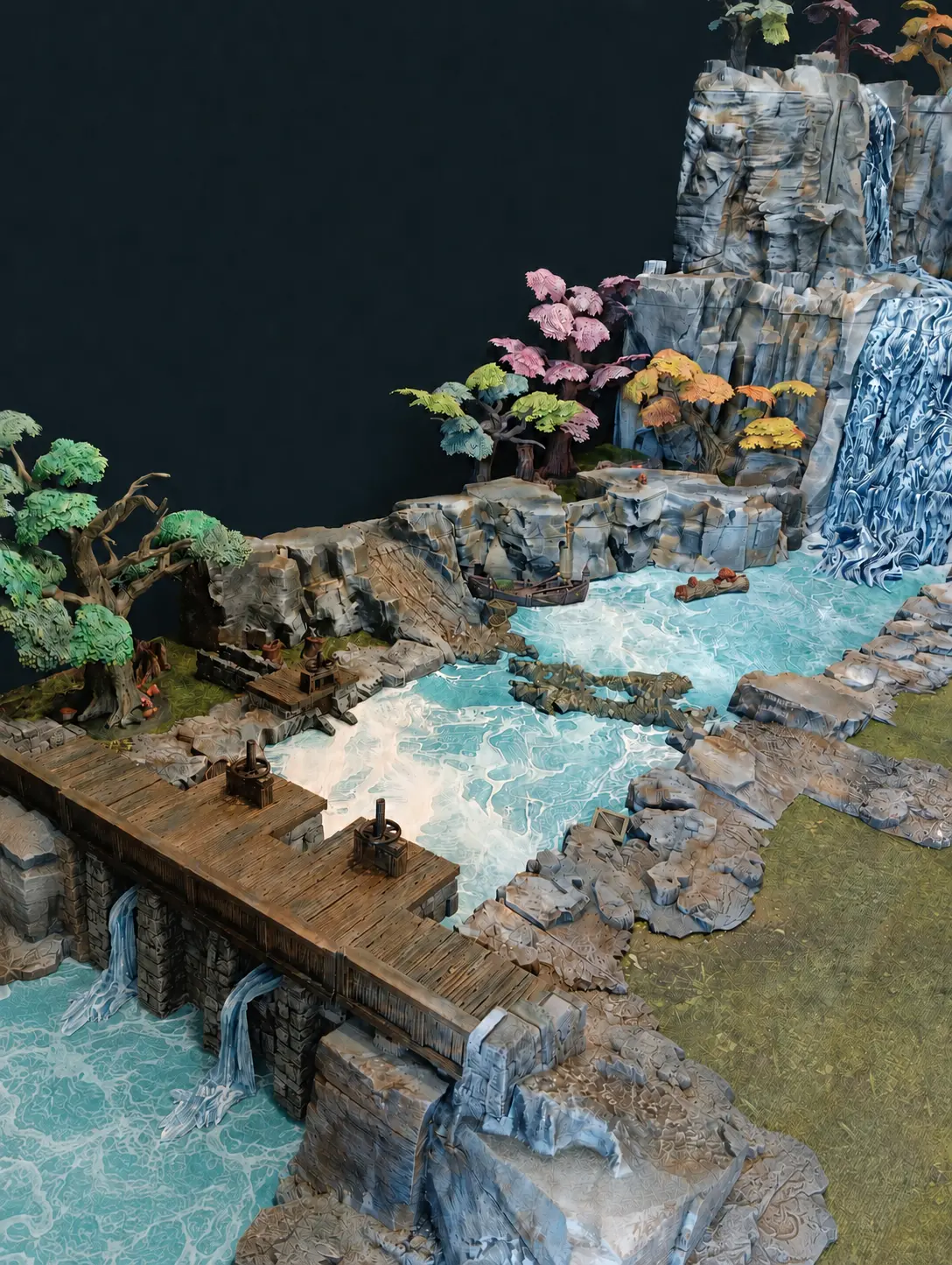 Vue verticale du diorama GameScape3D