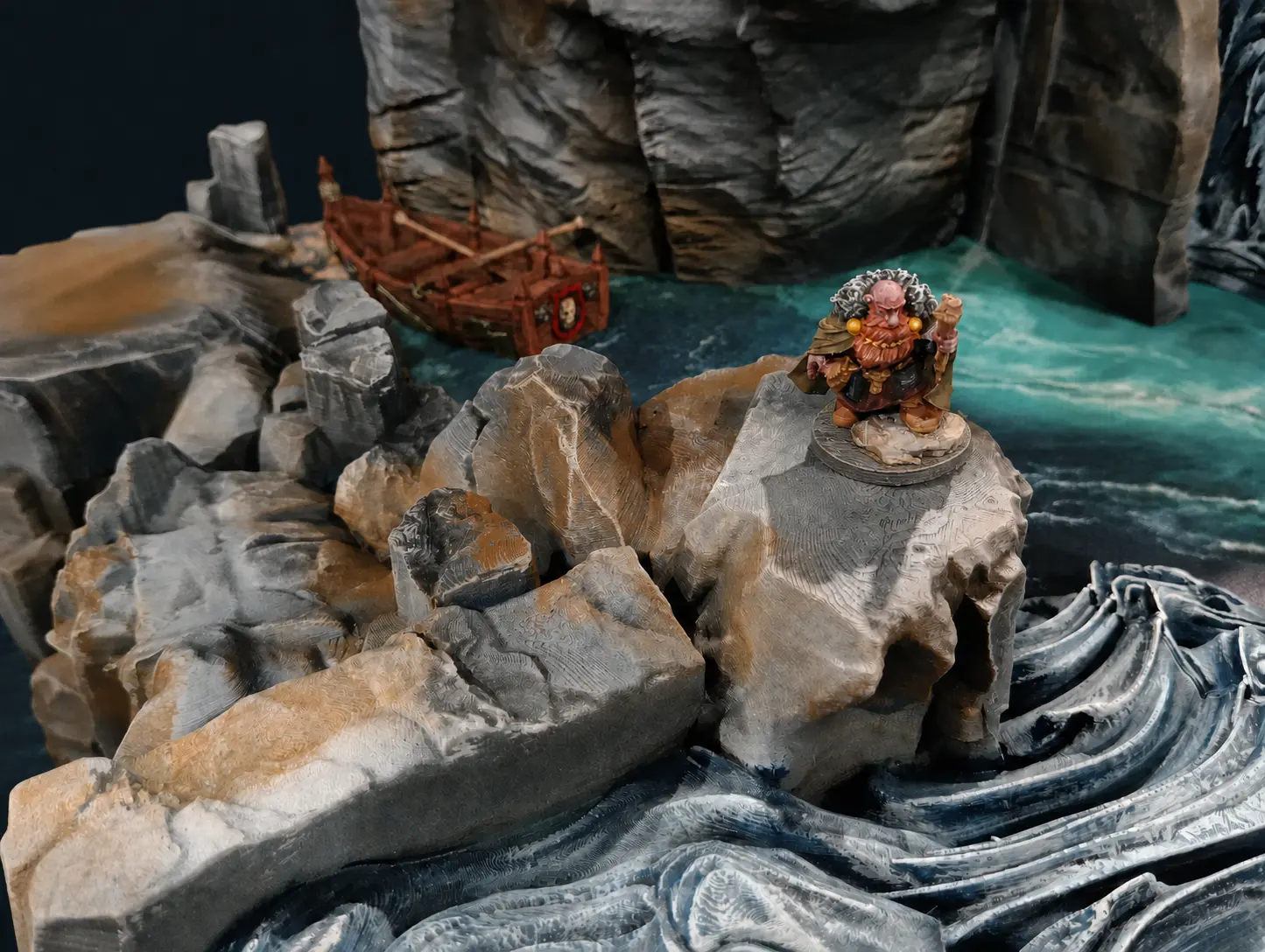 Détail de figurine sur le diorama