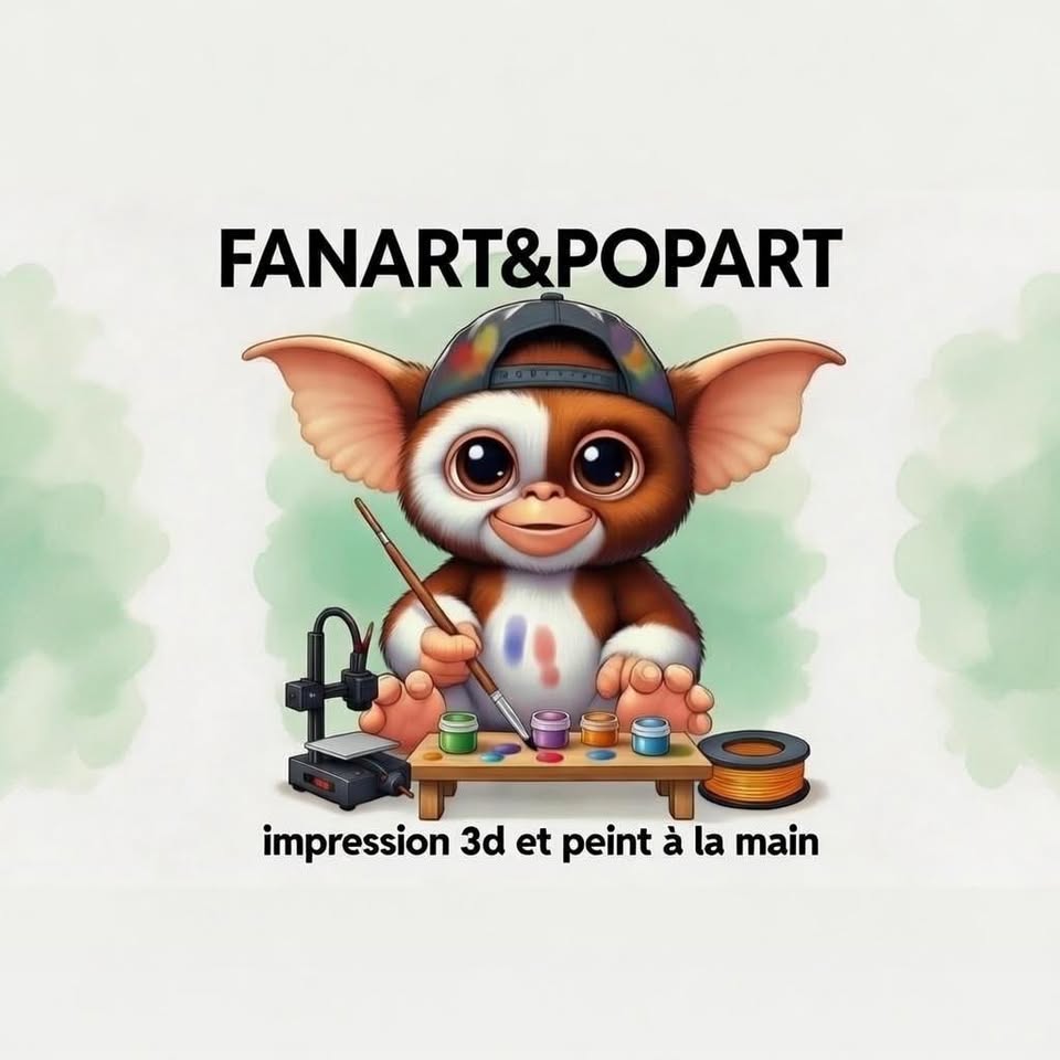FANART&POPART, impression 3D et peinture à la main